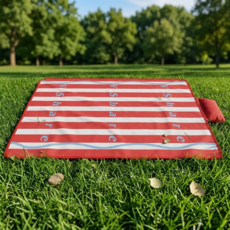 학스토어 한강 비치 인생샷 감성 피크닉 매트, 레드