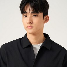 [백화점 정품] 빈폴 멘 에어도트 아우터형 반소매 셔츠 - 블랙 (BC5765C815)