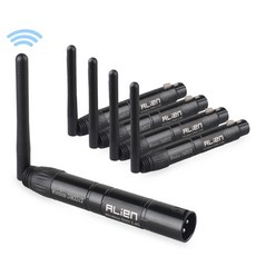 ALIEN DMX512 무선 컨트롤러 리시버 송신기 2.4G ISM DIF 통신 거리 300m 파 DJ 디스코 바 조명, 06 1T4R, 01 EU 플러그, [06] 1T4R
