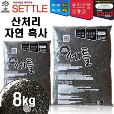 세틀 산처리 자연 흑사 8kg /수족관 어항 수조 열대어 관상어 바닥재 모래 수초 거북 금붕어 테트라 카라신, 단품, 1개