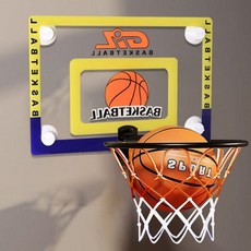 무소음 벽걸이 미니농구대 실내 홈트 운동기구, 1개, 03.무소음 소프트볼그린