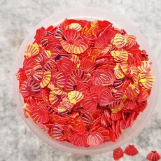 반짝이조개 빨강 약 25g