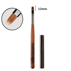 12개입 원형 나무 손잡이 네일 옴브레 브러쉬 네일 아트 페인팅 펜 브러쉬 UV 젤 폴리쉬 그라데이션 컬러 아크릴 드로잉 펜