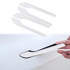 Tesheer 화이트 테슬라 도어 핸들 스티커 긁힘 방지 자동차 도어 핸들 랩 2026 모델 3/Y 핸들 커버 보호 화이트 테슬라 액세서리, Tesheer 화이트 테슬라 도어 핸들 스티커 긁힘 방