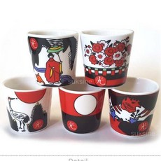 오광 소주잔 5P 술잔 술집 예쁜소주잔 예쁜술잔 인생, 04.오광 소주잔, 5개