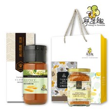 尋蜜趣 台灣龍眼蜜 700g, 1個, 荔枝700g+阿里山花粉+禮袋