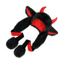 동물 귀 봉제 모자 따뜻한 귀 플랩 모자 재미 있은 야크 귀 모자 추운 날씨 모자를 쓰고 있죠