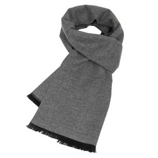 XuoAz 남성용 스카프 캐시미어 느낌의 따뜻한 스카프 숄 긴 겨울 스카프 추운 날씨용 라이트 그레이 스타일 미디엄