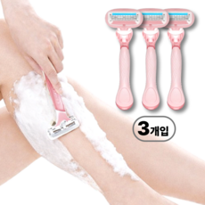 다실 안전5중날 촉촉보습 여성용 면도기, 1개, 3개입