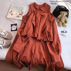 민소매 세트 빅사이즈 방풍 여성 패션 여름 스타일 다양한색상 바람막이 숏자켓 원피스