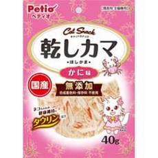日本PETIO 貓用海鮮蟹肉絲, 原味蟹肉絲, 110g, 1包