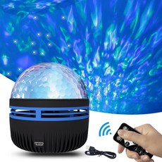 極光 氛圍燈 車頂燈 星空燈 小夜燈 LED燈 派對燈 霓虹燈 投影燈 七彩旋轉小魔燈, RGB魔球燈, 水波紋