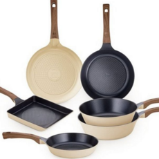 인덕션 프라이팬 논스틱 세라믹 코팅 국내산 프라이팬 주방 필수템 깊은 후라이팬 조리용 볶음용 볶음 궁중, 프라이팬24cm