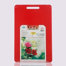 네오플 업소용 가정용 위생도마 G7호 440x285x12 (식당 주방), 1개, 빨강색