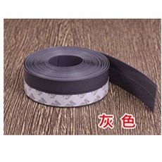 門底密封條 窗戶隔音條 縫隙防風防蟲防塵 玻璃門窗密封膠條, 1個, 灰色