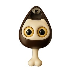 딜헤븐 눈 깜박이는 고양이 무타공 후크 고리, 브라운
