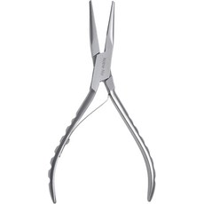 노블 닙 프리미엄 피쉬 본 플라이어 6인치 스테인리스 스틸 바늘 코 일본산 핀셋 헤비 듀티 핀 뼈 제거기 정밀 그립 플라이어를 사용하여 뼈를 뽑고 당깁니다.