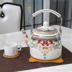 주방 법랑 주전자 난로 감성 일본 캠핑 인테리어 커피주전자 기본옵션 1개 A. 1.5L 배꽃, 기본옵션 × I. 3.3L 배꽃+필터 × 1개