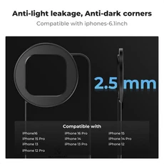 K&F Concept 67mm 폰 필터 6.1 6.7인치 아이폰용 MagSafe ND2 CPL 어댑터 14 15 16 호환), 01 For 6.1 inch iPhone, 08 ND2-400, 01 China Mainland