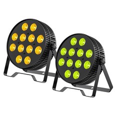 베토퍼 LED 무대 조명 12X18W DJ 파 라이트 RGB 라임 앰버 UV 6-in-1 워시/스트로브 이펙트 무대 조명 DMX512/사운드 활성화 조명 DJ 파티 콘서, 2
