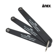 일본산 아넥스 슬림 옵셋 드라이버 3개 1세트 틈새작업 코너드라이버 나사풀기 6102T