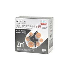 FOUNTAIN 活泉 男性綜合維他命+鋅 軟膠囊, 1個, 男性綜合維他命+鋅 軟膠囊 90粒