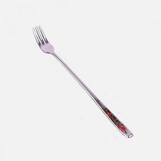 홍학 사과 꽃 롱포크 스텐포크 과일 디저트 수저 1P 스테인리스 젓가락 해당화 홍 롱포크 1P, 없음