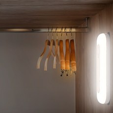 대용량 무선 센서등 현관등 계단등 2배 밝기 오래 사용 LED 조명, 웜화이트, 1개