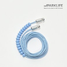 파크라이프 감성 캠핑 데이지 체인 캠핑빨래줄 행잉라인 클로스라인 핸드 메이드 4종, 3.5m+16개, 파스텔 블루