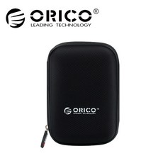 오리코 외장하드 파우치 블랙 PHD-25, 1개