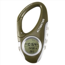 전자 고도계 Carabiner Altimeter Handheld 온도계 실외 낚시 일기 예보 모드 미터 야외 도구, 1개