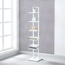 YD INC Mining Home 直立式書架, 白色, 5層