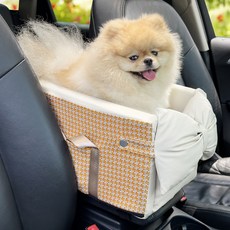 모모비 하운드투스 콘솔박스 카시트, 1개, 오렌지+베이지