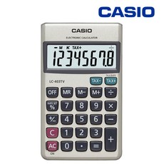 HJ 카시오 정품 일반계산기 사무용 탁상용 전자계산기 LC-403TV, 1개