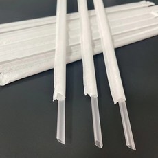 無品牌 一次性奶茶吸管 塑膠PP 白紙包裝 19/23cm 墨綠/透明/黑色, 100支  200個起發貨 ,19 0.6細白紙包裝 黑色, 1個