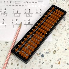 학습용 암산 주산 황색 15선 주판 계산기, 1개