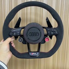 奧迪Audi A3/A4/A5/A6/A7改裝R8方向盤總成 經典賽車方向盤, R8-A-4, 1個