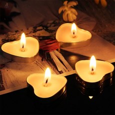 헬로라일락 하트 티라이트 50p 핑크 워머캔들