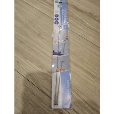 百研 吸管清潔刷 2入組 超細尼龍刷毛 輕鬆清潔吸管 台灣製造, 銀色, 1套