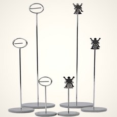 한스밀 매장 쇼케이스 쥬얼리 금액 표시판 실버 소형 명함홍보용원형홀더, 원형 - 소