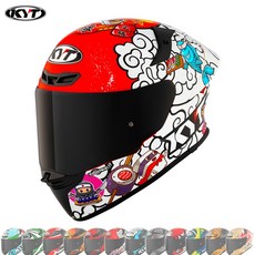 KYT TT레보 풀페이스 데칼 오토바이 스쿠터 바이크 KC인증 헬멧, L, 스시타임