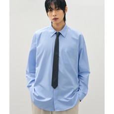매장정품 드로우핏 DRAW FIT페이퍼 코튼 오버핏 셔츠 [SKY BLUE] DFSH3106SBL 104359
