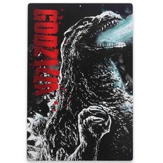 Godzilla 몬스터 메탈 벽 장식 - 침실 또는 영화 방을 위한 빈티지 고질라 아트 196996, 블랙