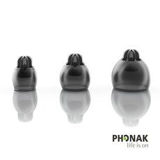 포낙 보청기 돔 유니트론 보청기 돔 이어돔 실리콘 NEW 이지가드(EasyGuard), 1개, 이지가드 벤티드돔 L