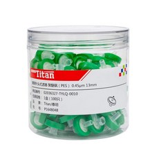 JRLGD 주사기 필터 PES 멤브레인 13mm 직경 0.45um 기공 크기 100개 팩