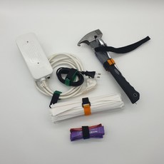 물건고정 찍찍이타이 짐정리스트랩 캠핑장비 등산용품 묶음정리타이 20cm, 1개