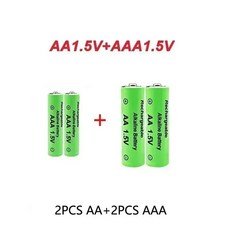 게임용 AAA배터리 디지털 시계 원래 AA9800MAH 컴퓨터 배터리 AAA8800MAH 카메라 AA 비디오 충전식 충전기 라디오 5V, 2)2PCS 2PCS