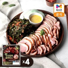 [목우촌]오메가3 오리훈제180g x4팩, 180g, 4개