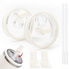 1+1 LJL 텀블러 뚜껑 1.18L/887ml/591ml호환 세척 간편 세균방지 밀폐뚜껑, 베이지, 1세트, 887ml