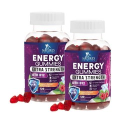 네이쳐뉴트리션 에너지 비타민B12 엑스트라 스트렝스 1000mcg 구미 베리맛 Nature's Nutrition Energy, 2개, 120정
